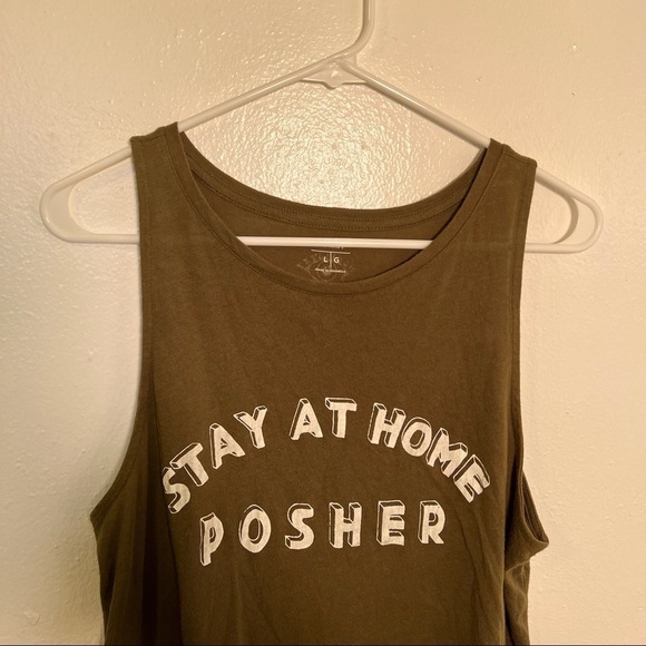 Oscilatey Old Navy Stay At Home Posher Tank Top - Picture 3 of 10